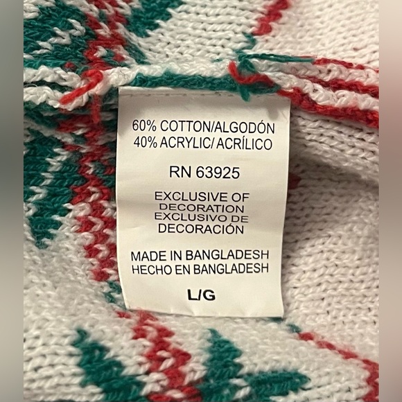 Oh Snap!! Ugly Christmas Sweater - Red, Black, and Green Gingerbread Design - Picture 4 of 5